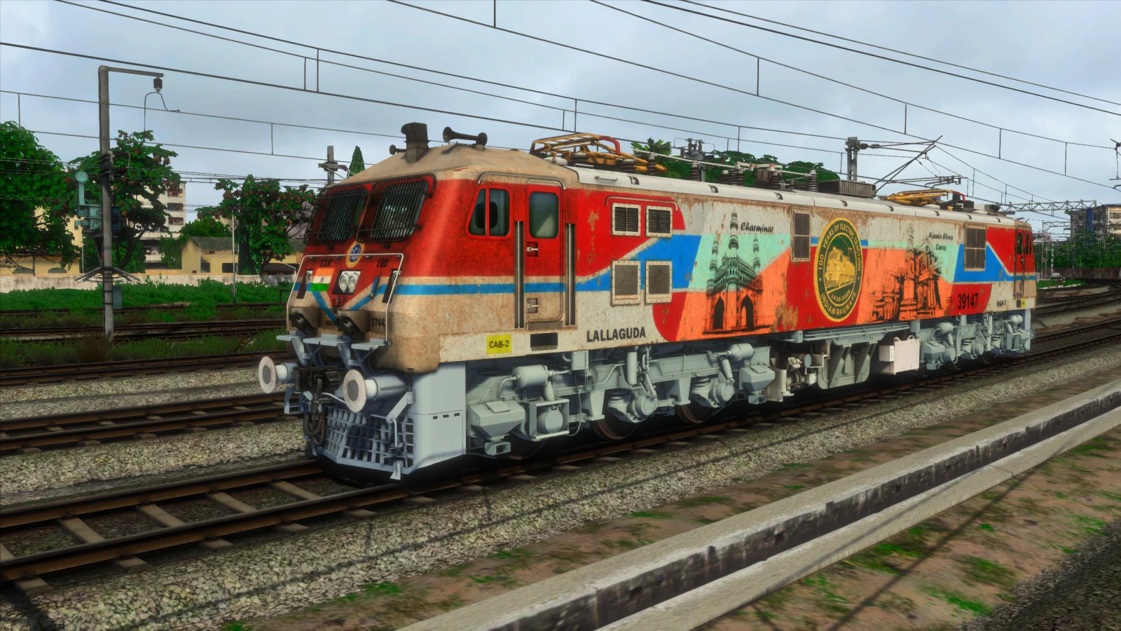 LGD Heritage Livery Dirty WAP-7 Repaint | Indian Train Simulator Classic | SimAdda