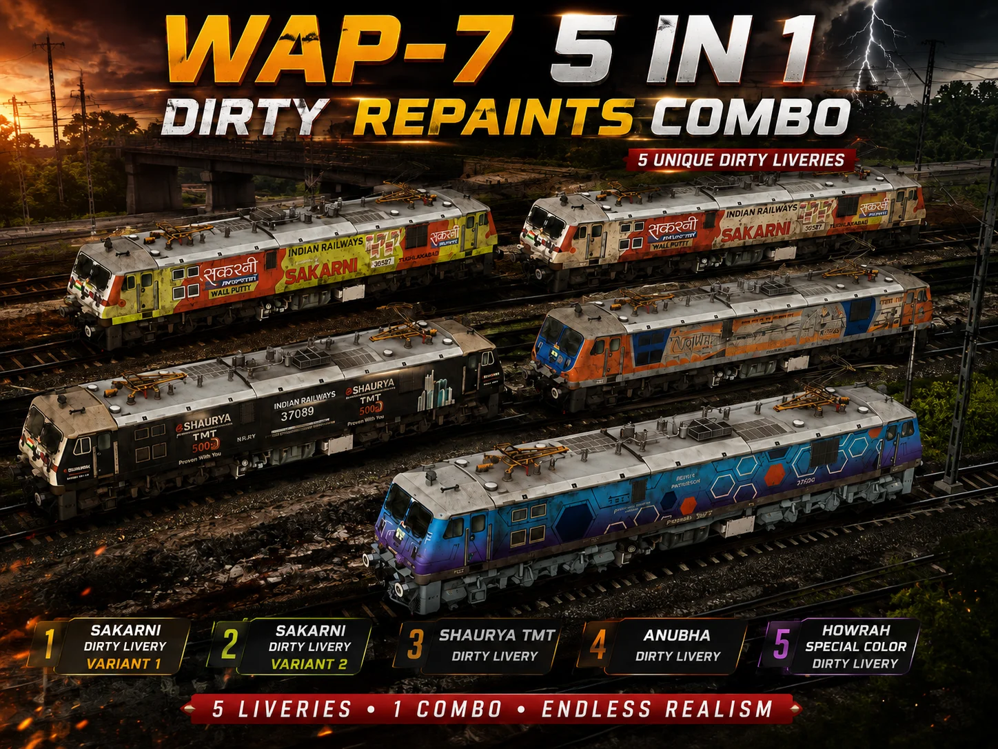 FLG WAP 7 - 5 IN 1 Dirty Repaint COMBOS