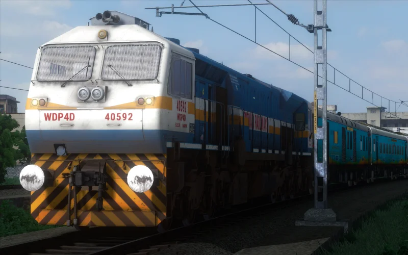 Diesel version of 22705 jummu tawi humsafar express by Streak 2 gaming
